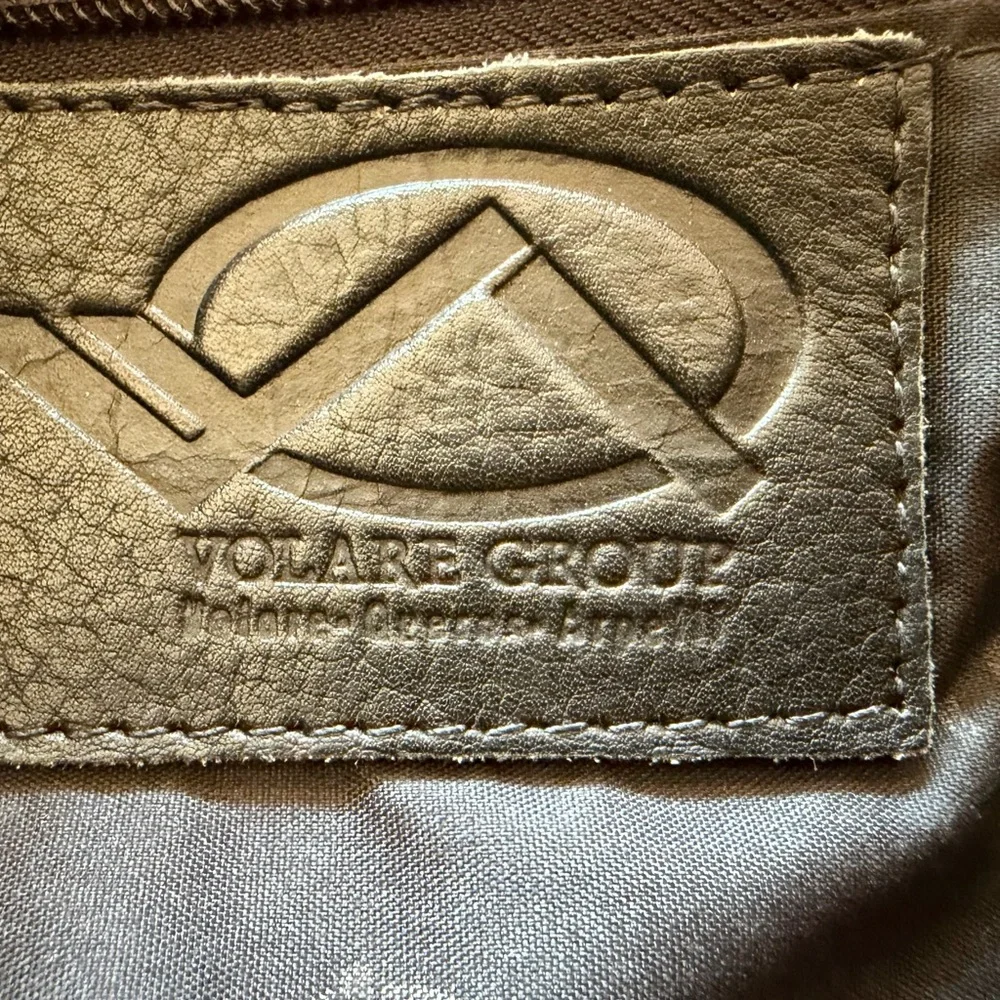Classic Volare Group Black Leather Computer Bag